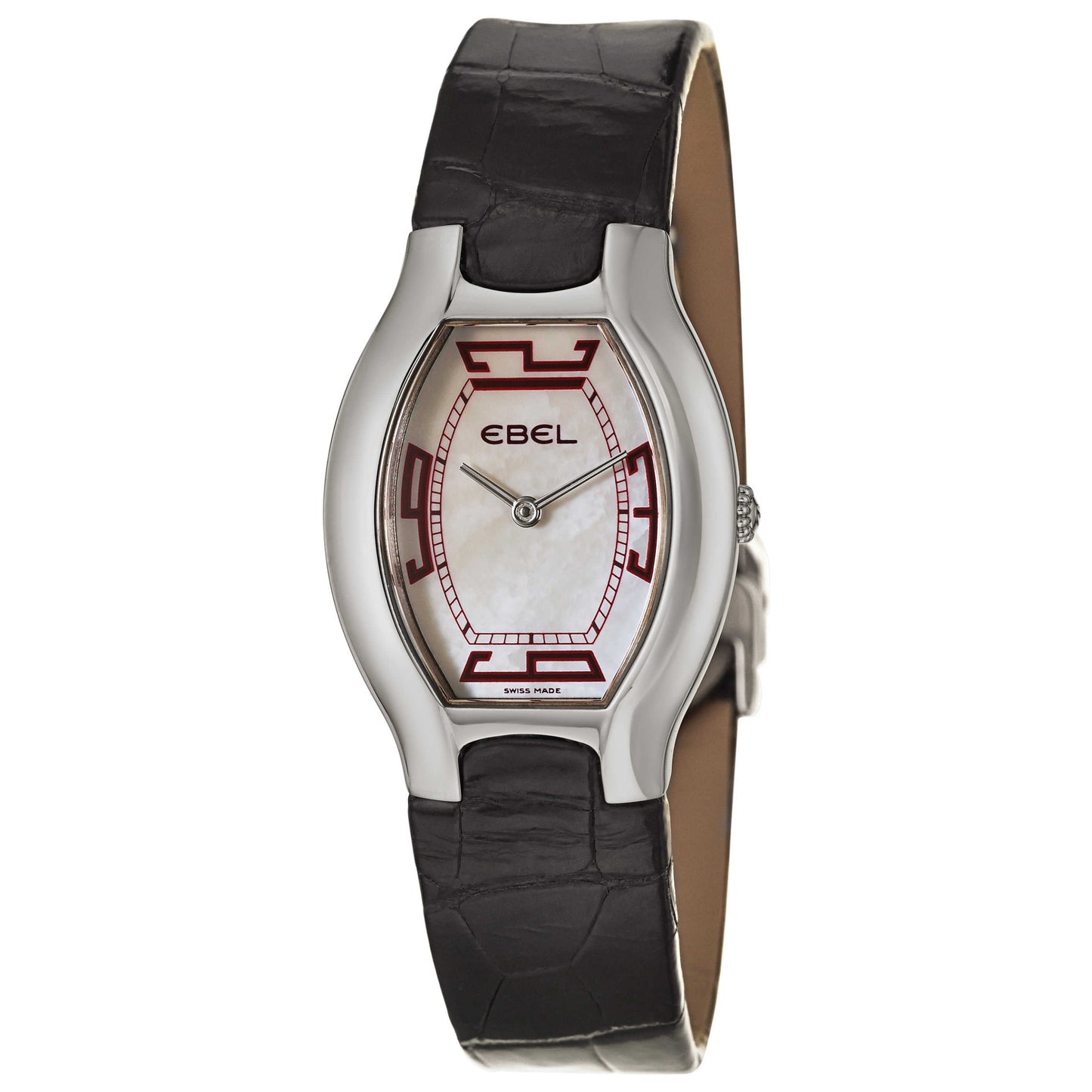 Front view of Ebel Beluga Tonneau Women's Swiss Quartz (Battery-Powered) Watch 9656G31-19135203-B