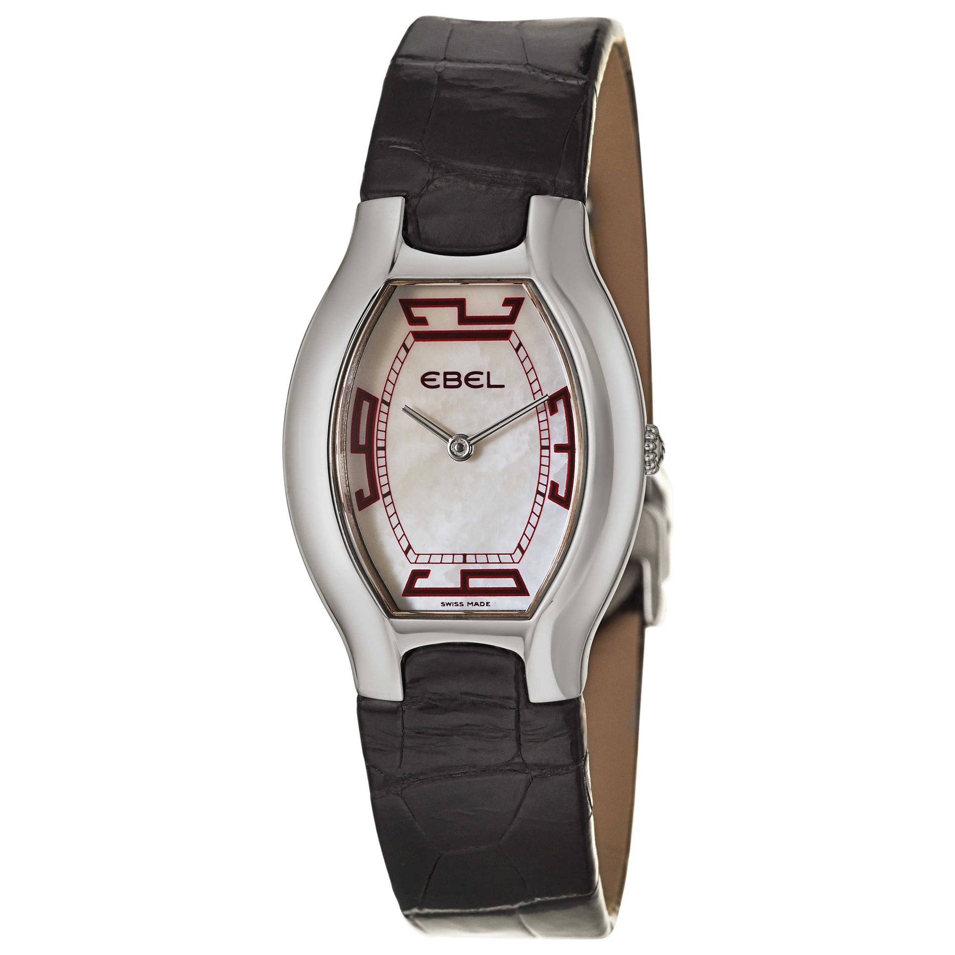 Front view of Ebel Beluga Tonneau Women's Swiss Quartz (Battery-Powered) Watch 9656G31-19135203-B