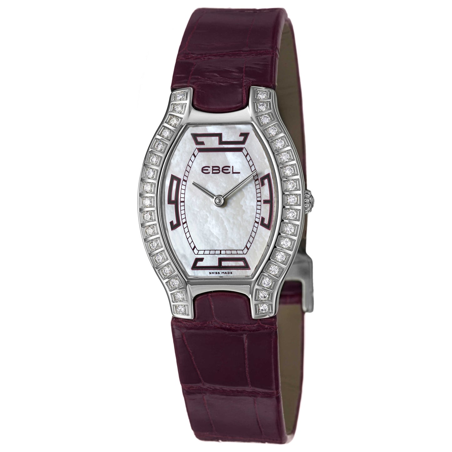 Front view of Ebel Beluga Tonneau Women's Swiss Quartz (Battery-Powered) Watch 9656G38-1912035203