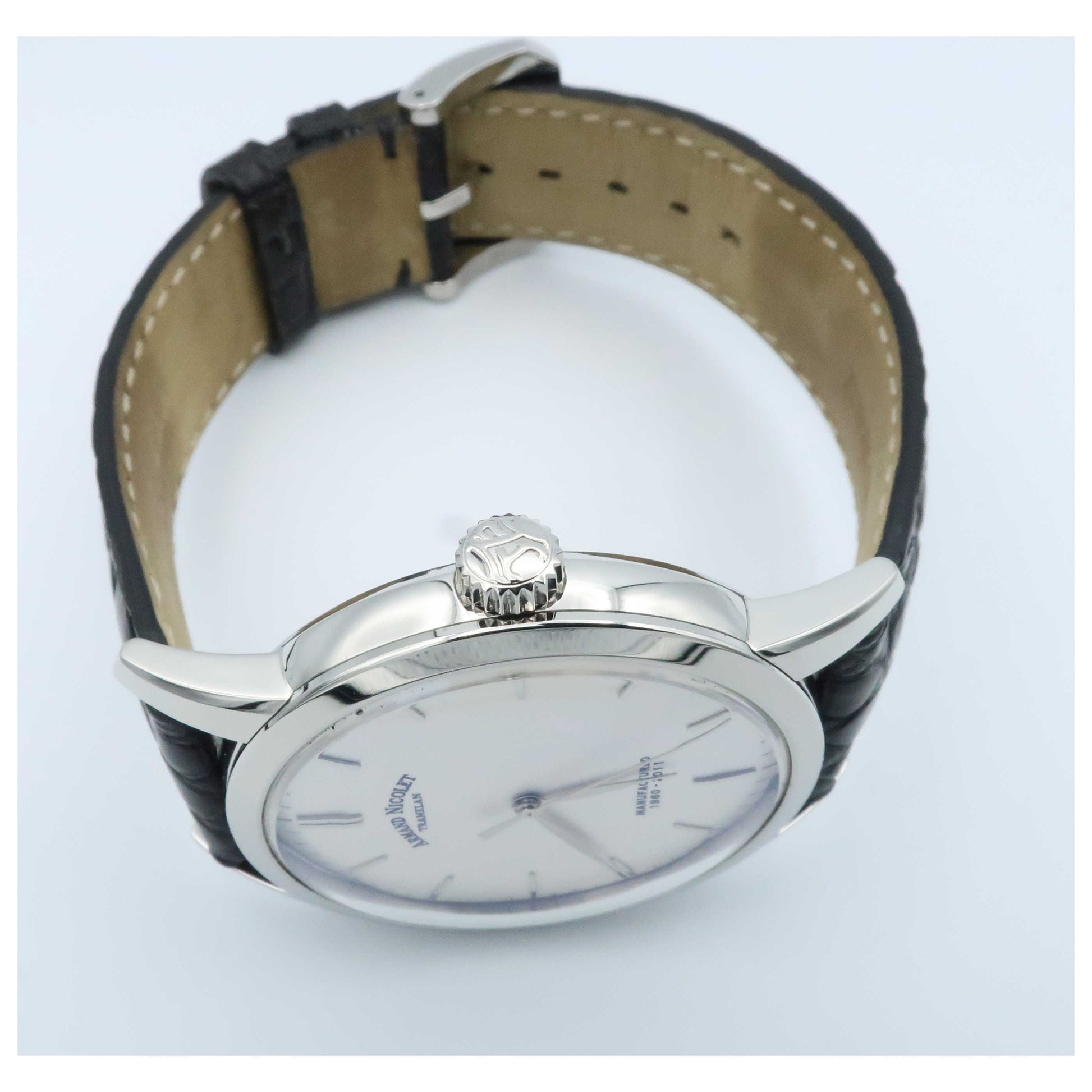 Armand Nicolet L10 Men's Manual-Wind Watch 9670A-AG-P670NR1-SD - Image #8