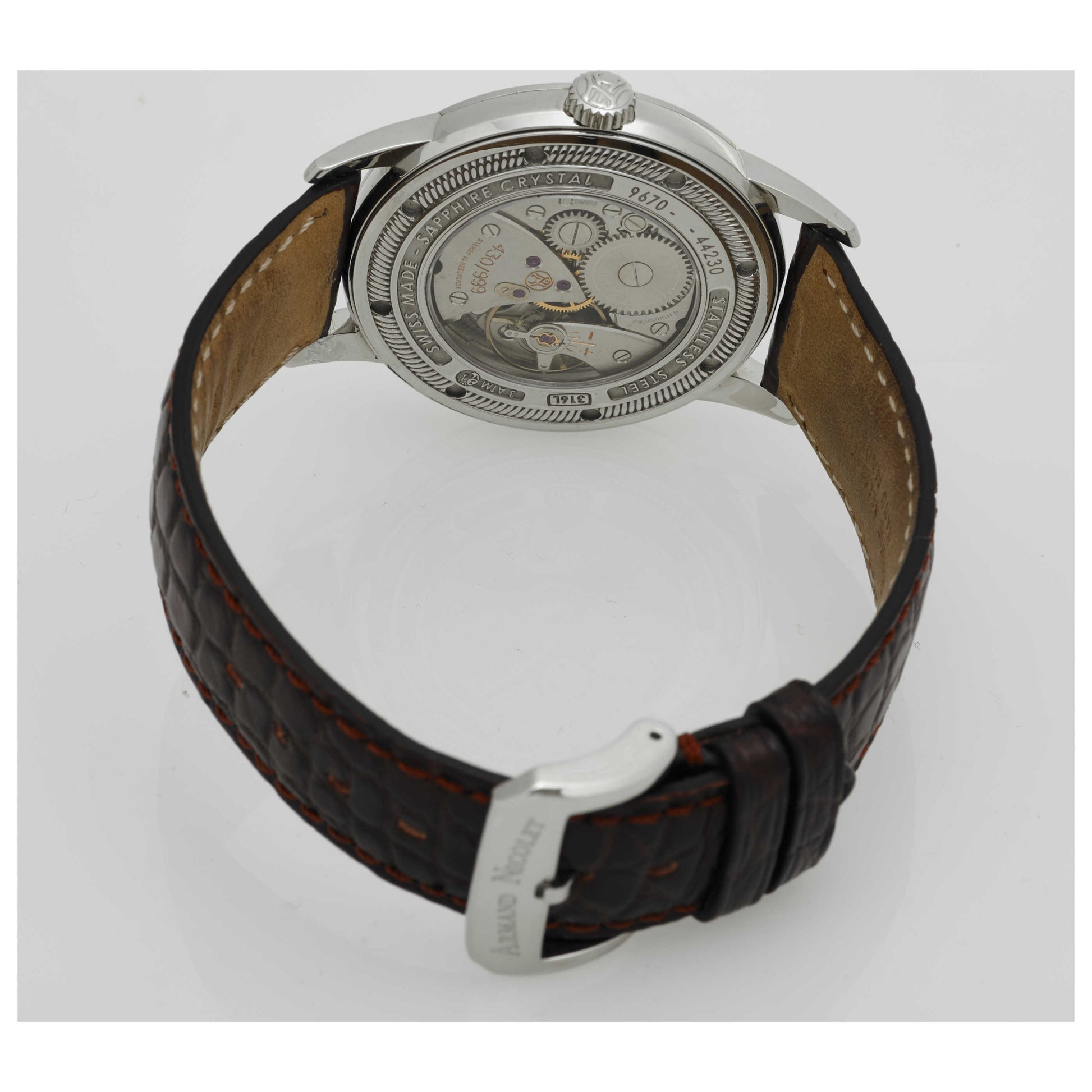 Armand Nicolet L10 Men's Manual-Wind Watch 9670A-AS-P670MR1-PO - Image #2