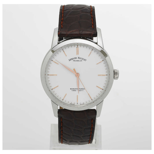 Front view of Armand Nicolet L10 Men's Manual-Wind Watch 9670A-AS-P670MR1-PO