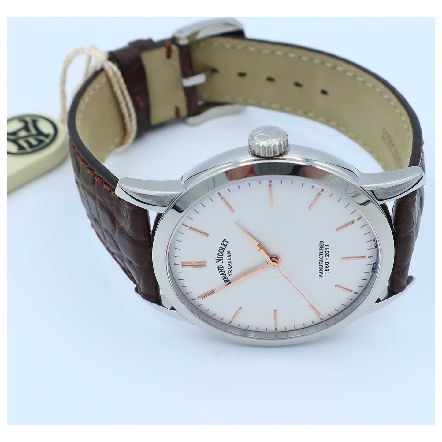 Armand Nicolet L10 Men's Manual-Wind Watch 9670A-AS-P670MR1-SD - Image #8