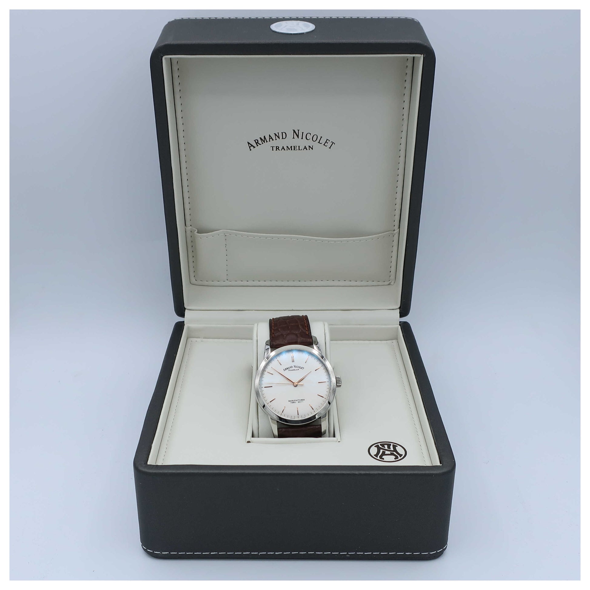 Armand Nicolet L10 Men's Manual-Wind Watch 9670A-AS-P670MR1-SD - Image #6