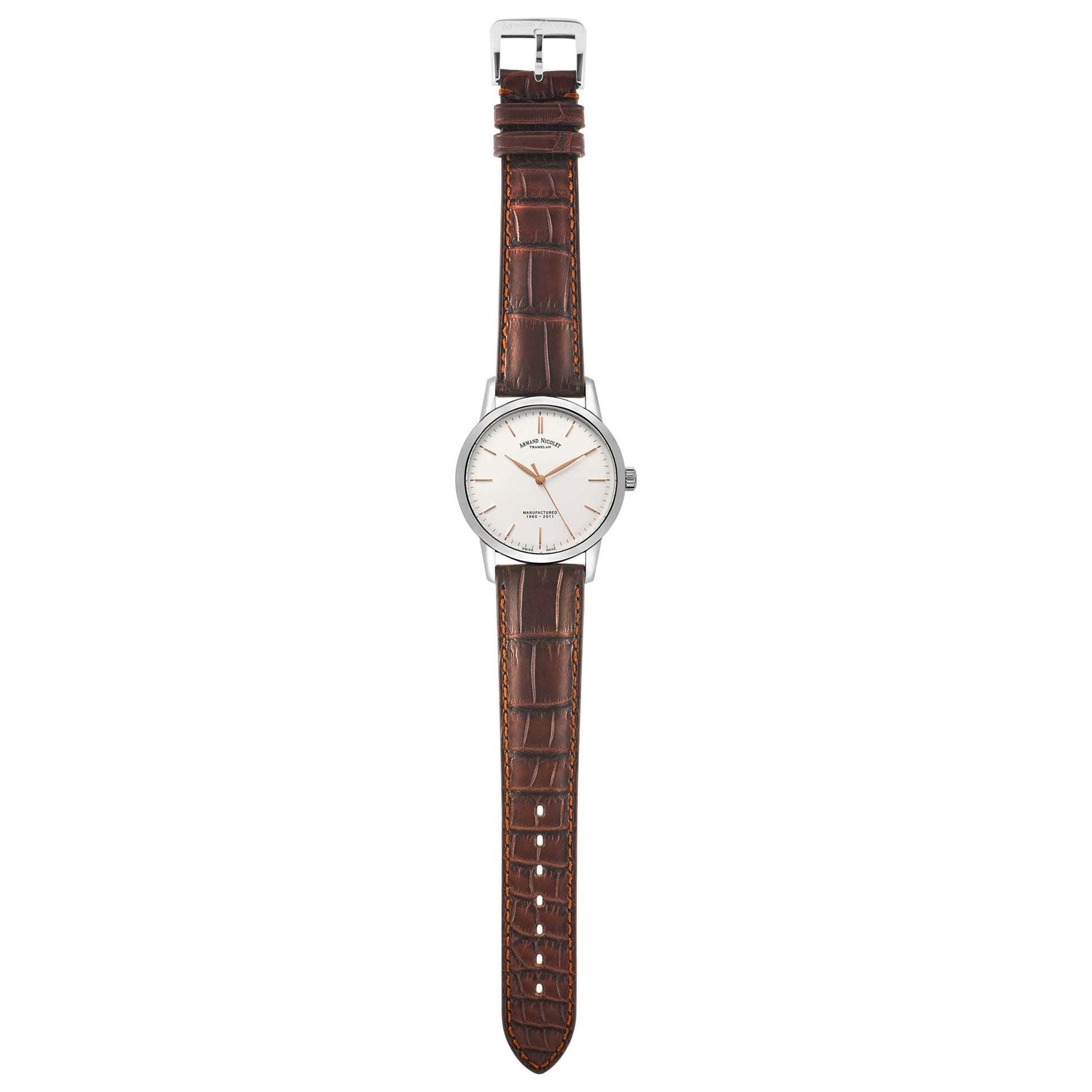 Armand Nicolet L10 Men's Manual-Wind Watch 9670A-AS-P670MR1 - Image #8