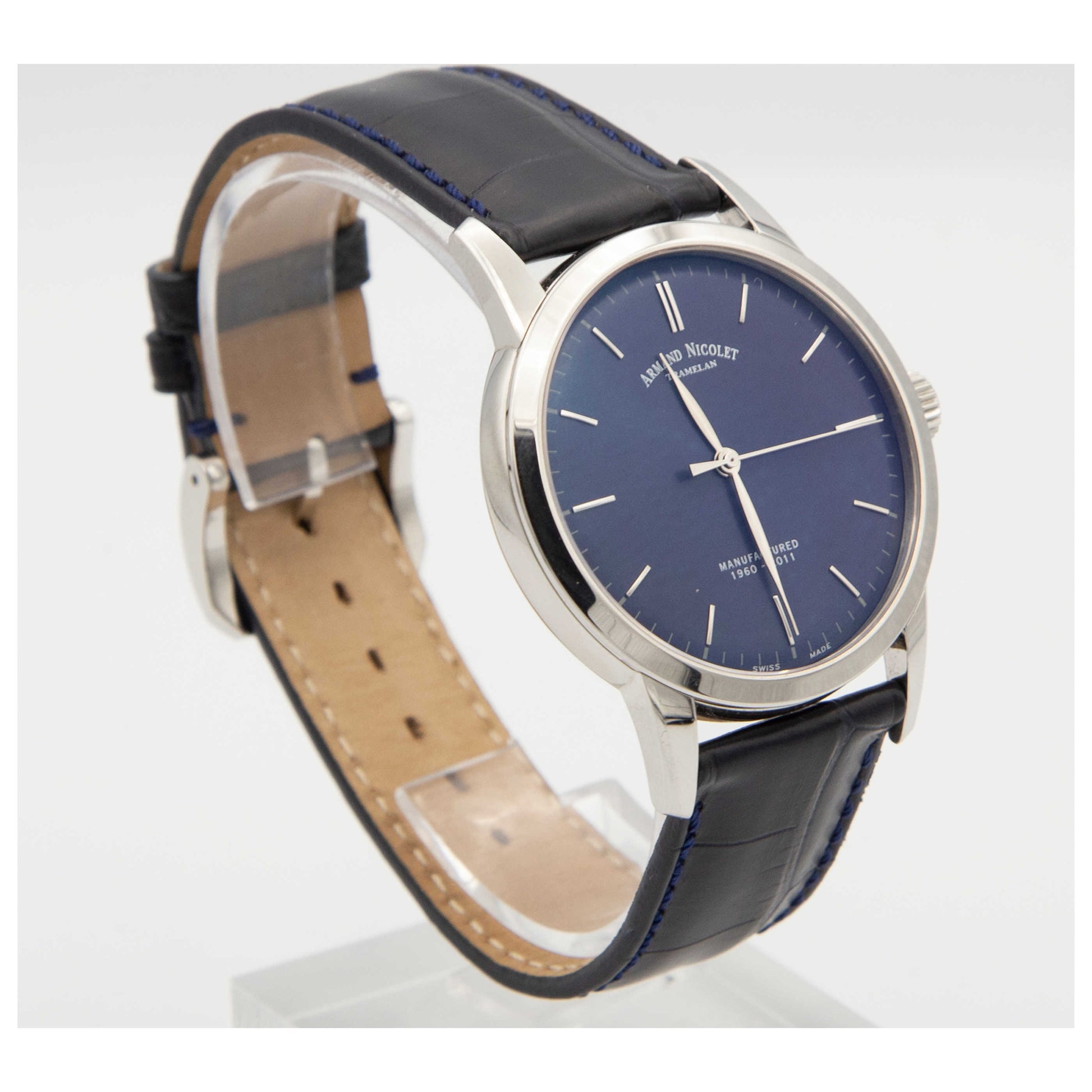 Armand Nicolet L10 Men's Manual-Wind Watch 9670A-BU-P670BU1-SDV - Image #3