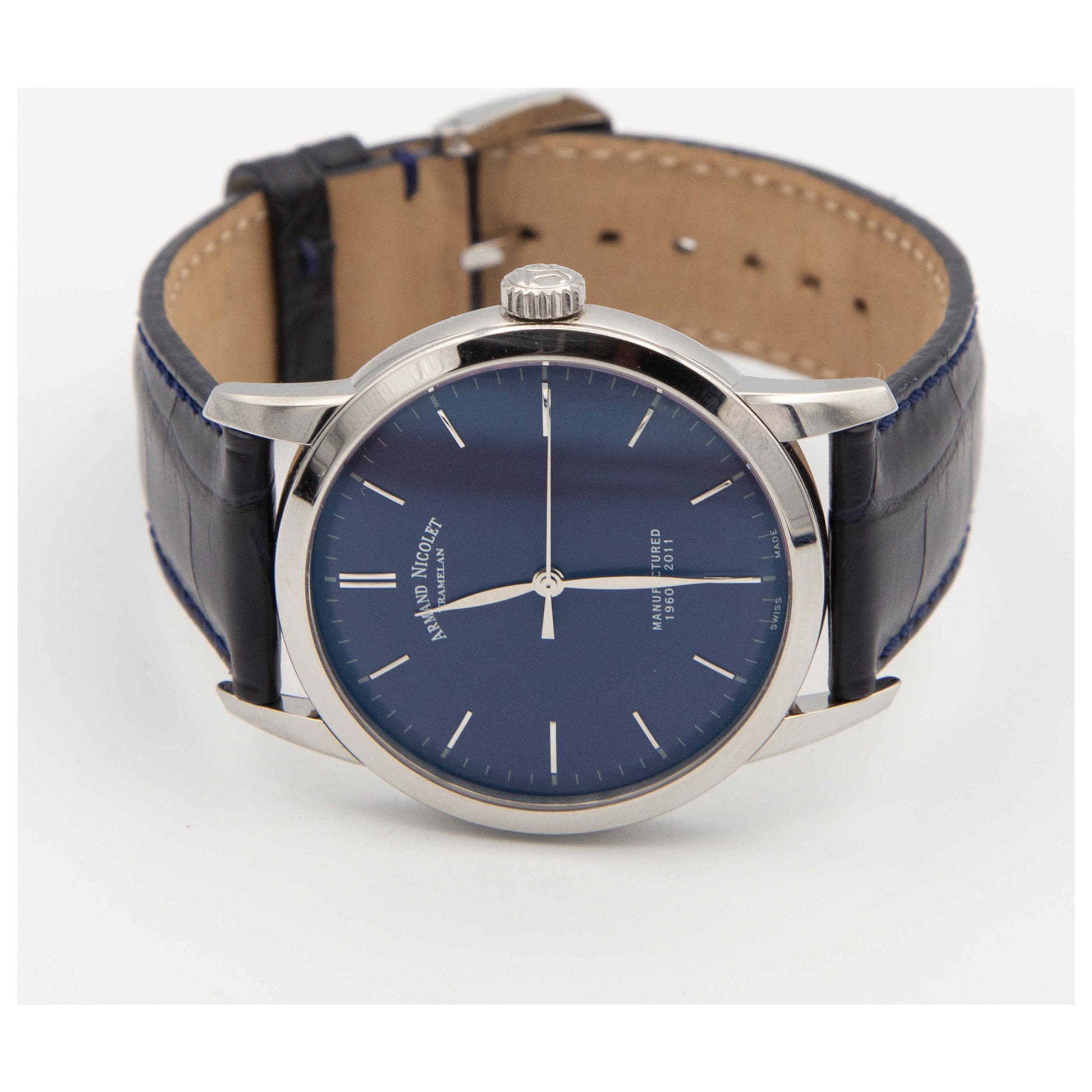 Armand Nicolet L10 Men's Manual-Wind Watch 9670A-BU-P670BU1-SDV - Image #8
