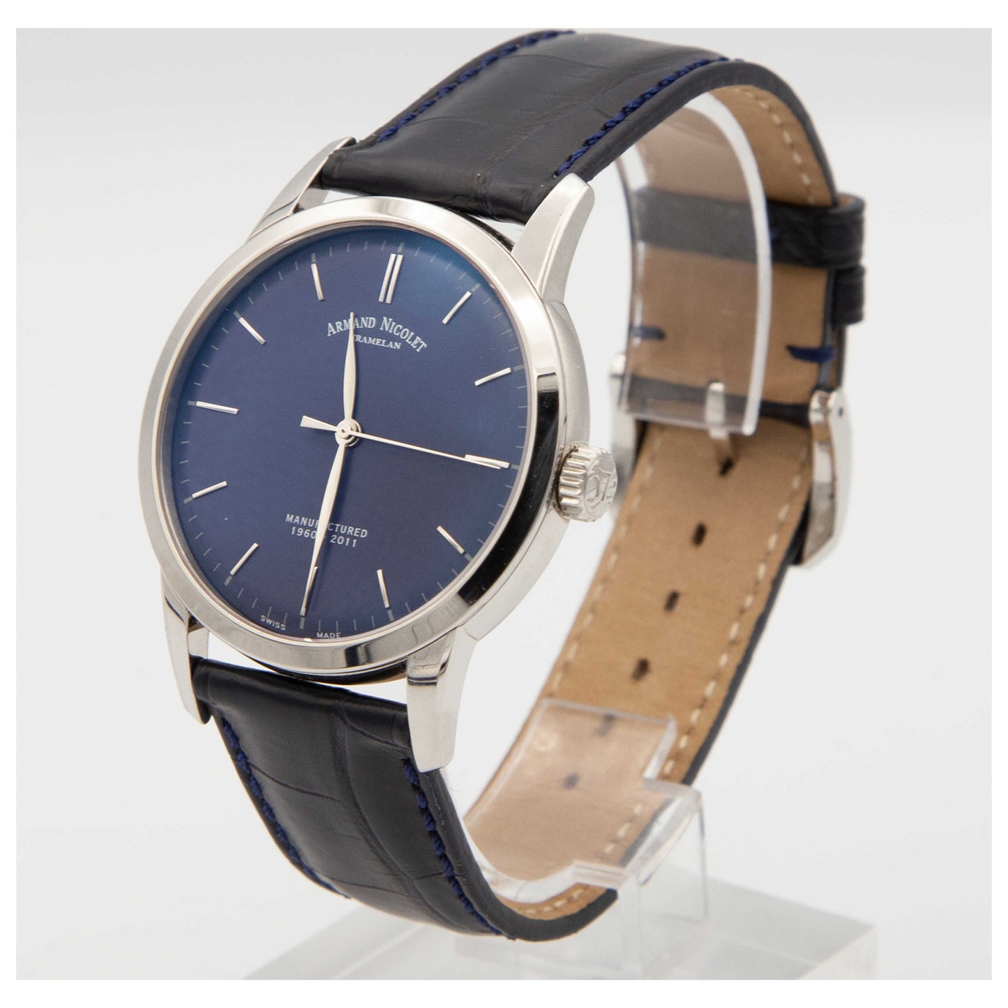 Armand Nicolet L10 Men's Manual-Wind Watch 9670A-BU-P670BU1-SDV - Image #4