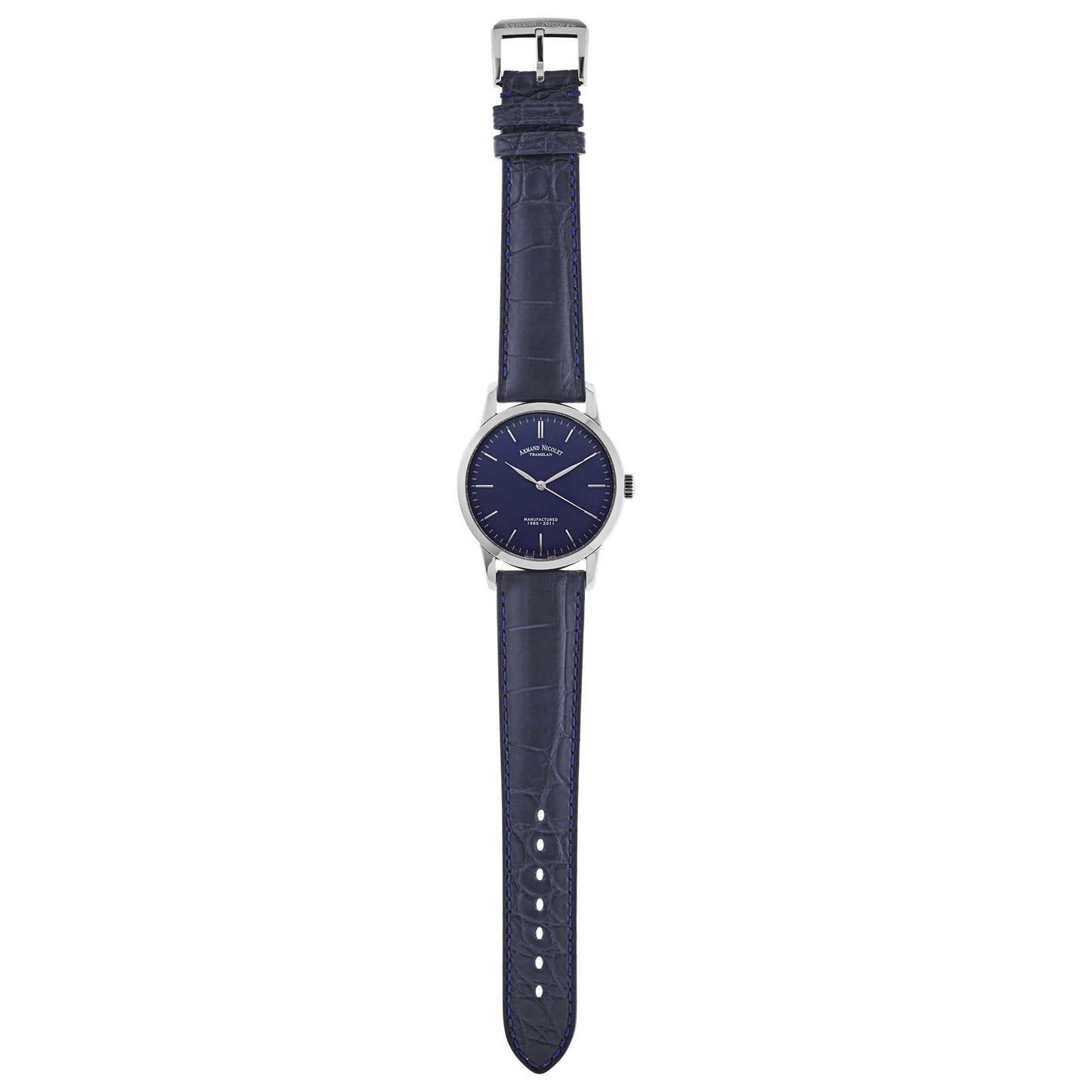 Armand Nicolet L10 Men's Manual-Wind Watch 9670A-BU-P670BU1 - Image #8