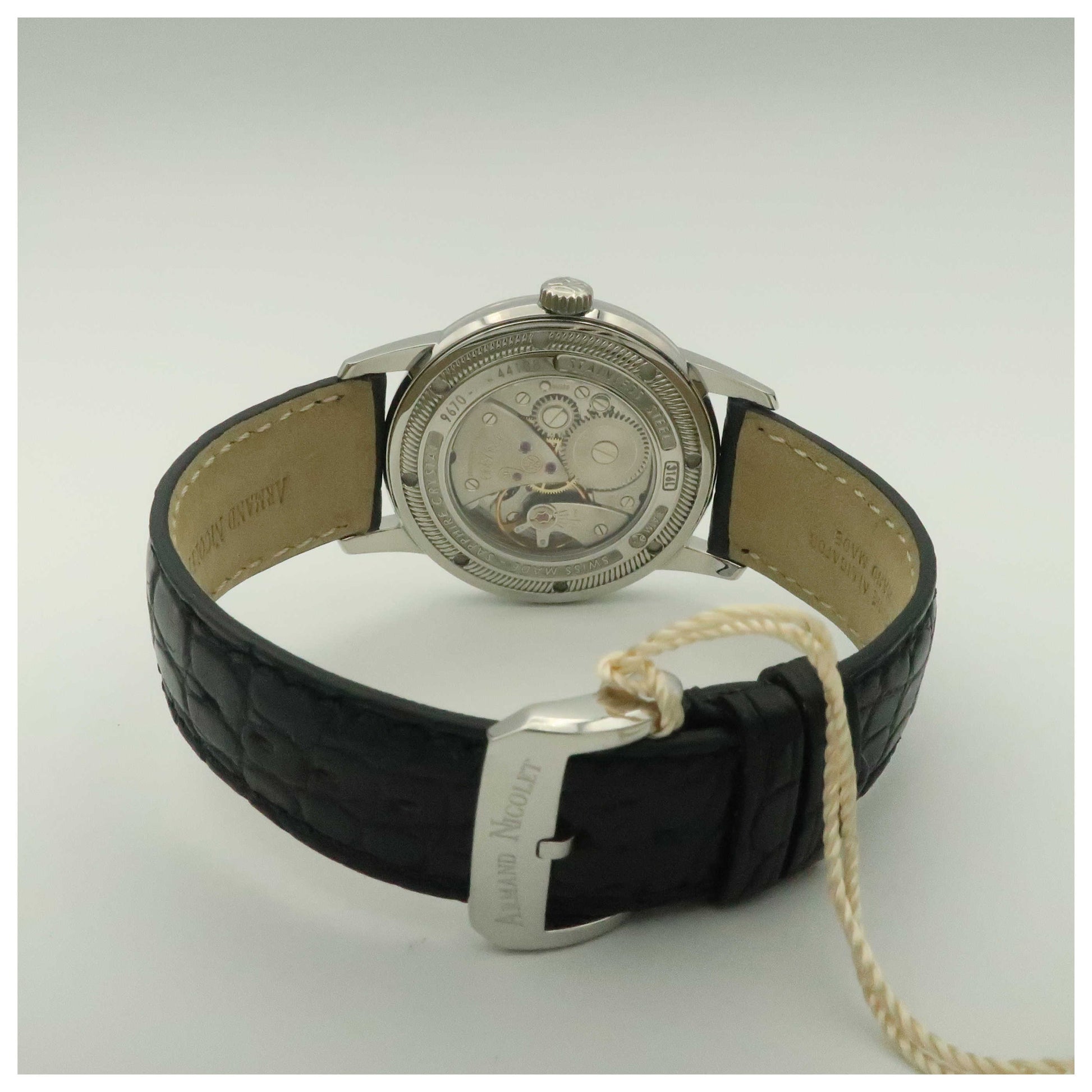 Armand Nicolet L10 Men's Manual-Wind Watch 9670A-BU-P670NR1-SDV - Image #2