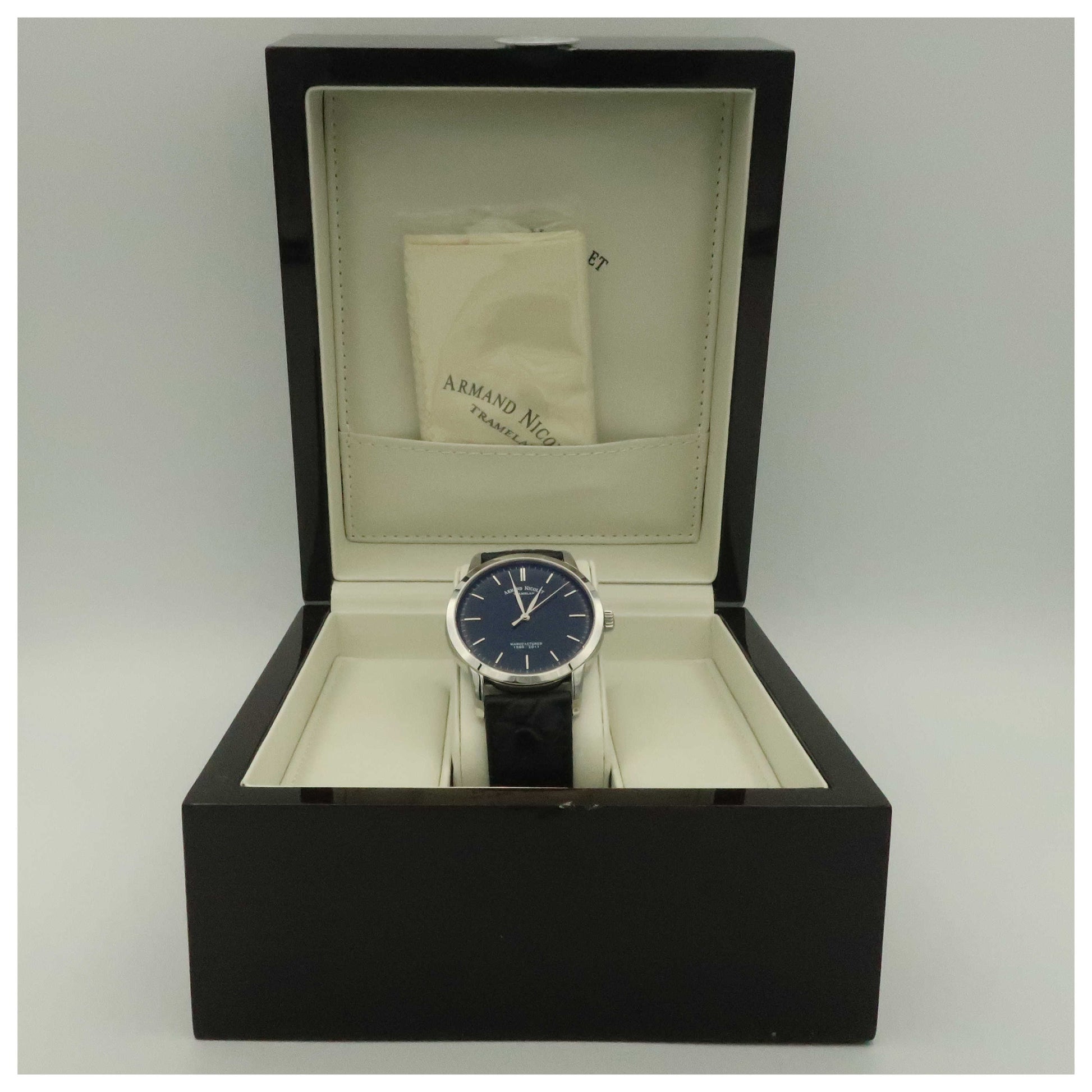 Armand Nicolet L10 Men's Manual-Wind Watch 9670A-BU-P670NR1-SDV - Image #6