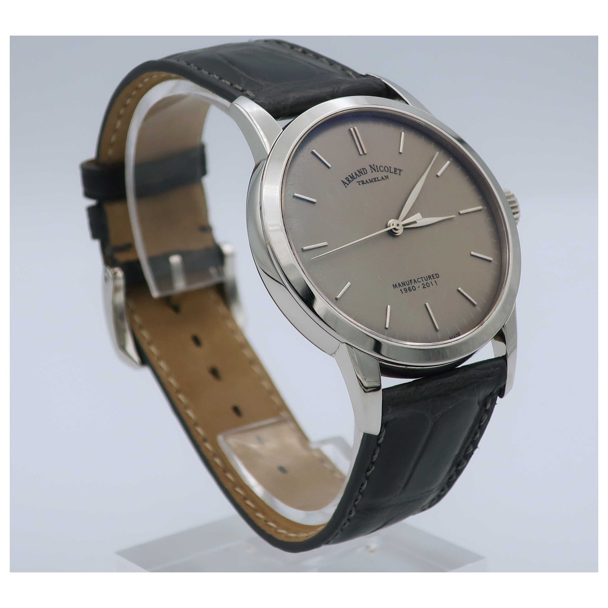 Armand Nicolet L10 Men's Manual-Wind Watch 9670A-GR-P670GR1-SD - Image #3
