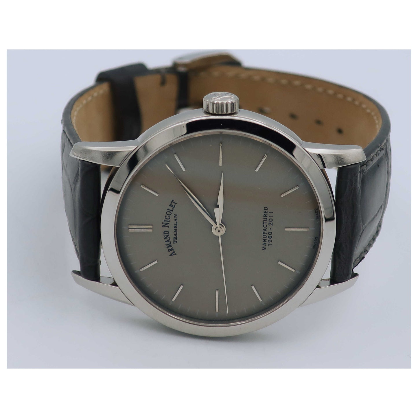 Armand Nicolet L10 Men's Manual-Wind Watch 9670A-GR-P670GR1-SD - Image #8