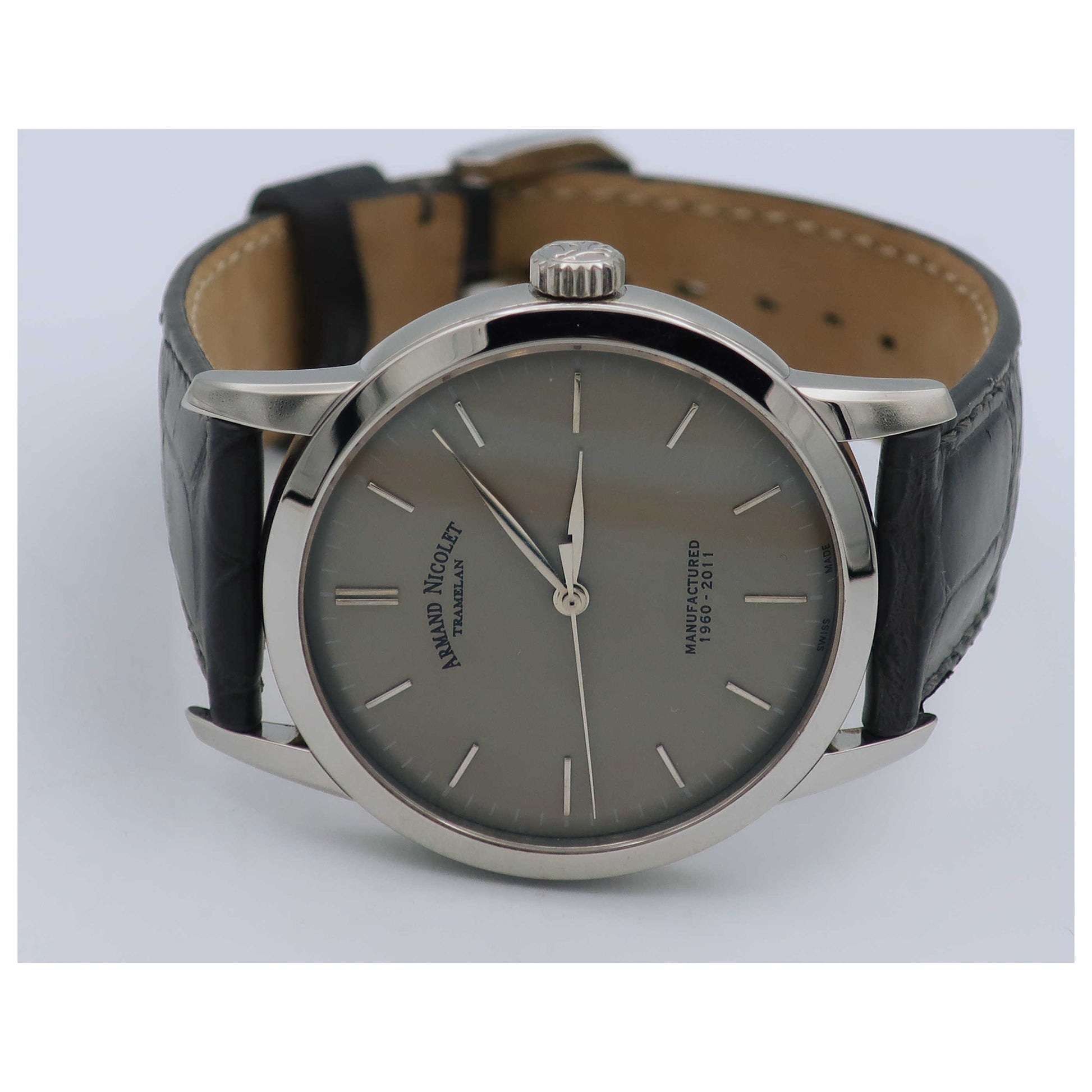 Armand Nicolet L10 Men's Manual-Wind Watch 9670A-GR-P670GR1-SD - Image #8