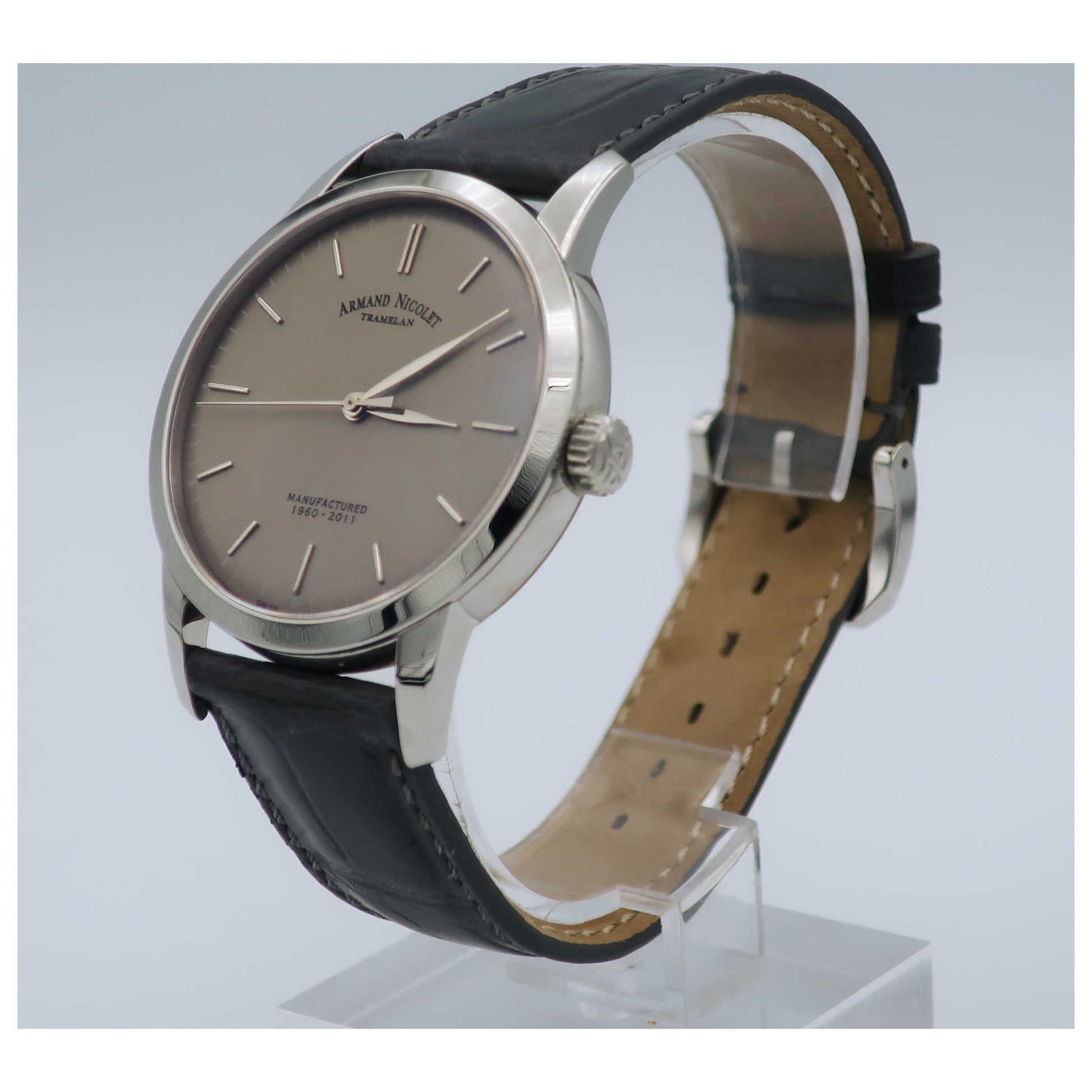 Armand Nicolet L10 Men's Manual-Wind Watch 9670A-GR-P670GR1-SD - Image #4