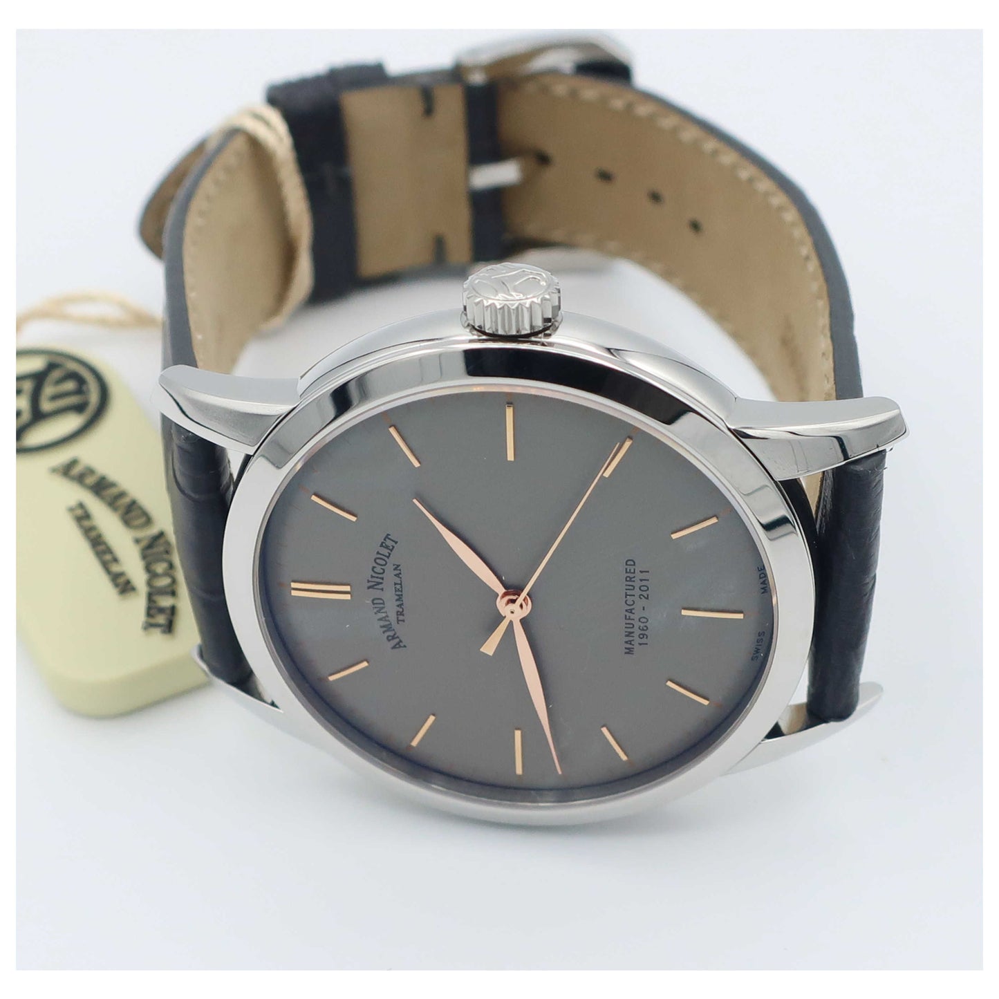 Armand Nicolet L10 Men's Manual-Wind Watch 9670A-GS-P670GR1-SD - Image #8