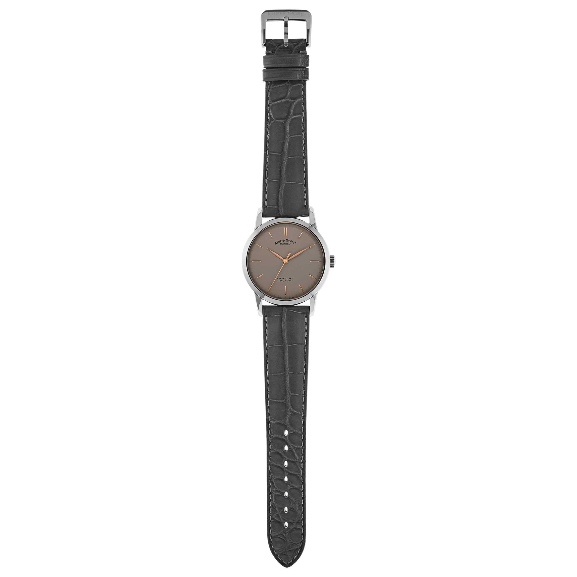 Armand Nicolet L10 Men's Manual-Wind Watch 9670A-GS-P670GR1 - Image #8