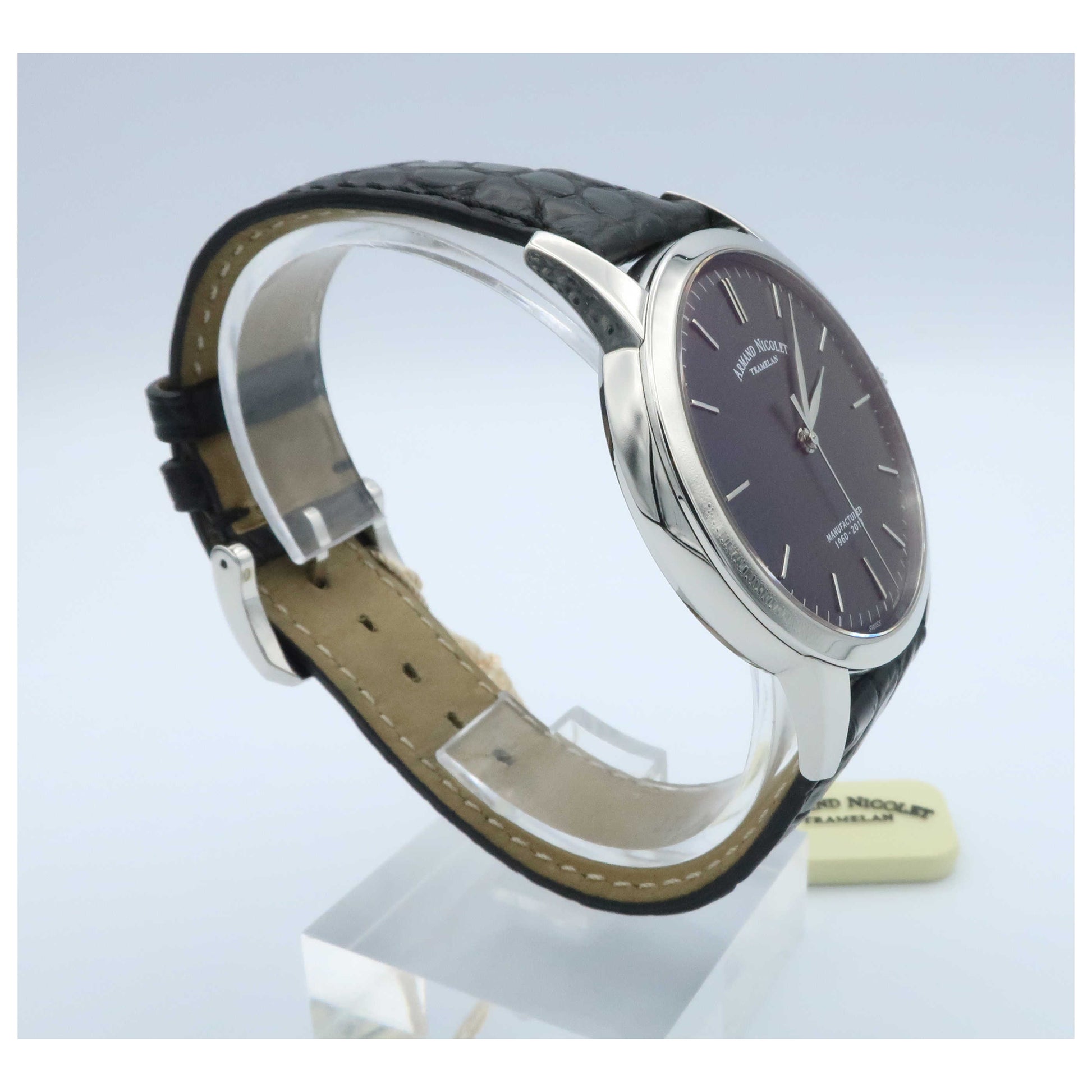 Armand Nicolet L10 Men's Manual-Wind Watch 9670A-NR-P670NR1-SDV - Image #3
