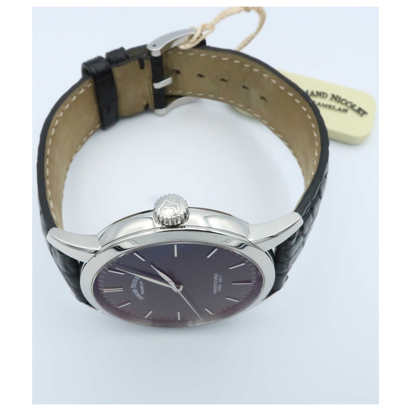 Armand Nicolet L10 Men's Manual-Wind Watch 9670A-NR-P670NR1-SDV - Image #8