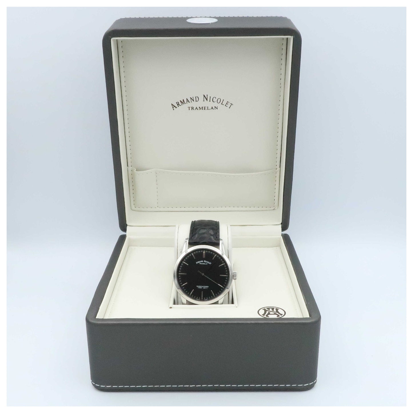 Armand Nicolet L10 Men's Manual-Wind Watch 9670A-NR-P670NR1-SDV - Image #6