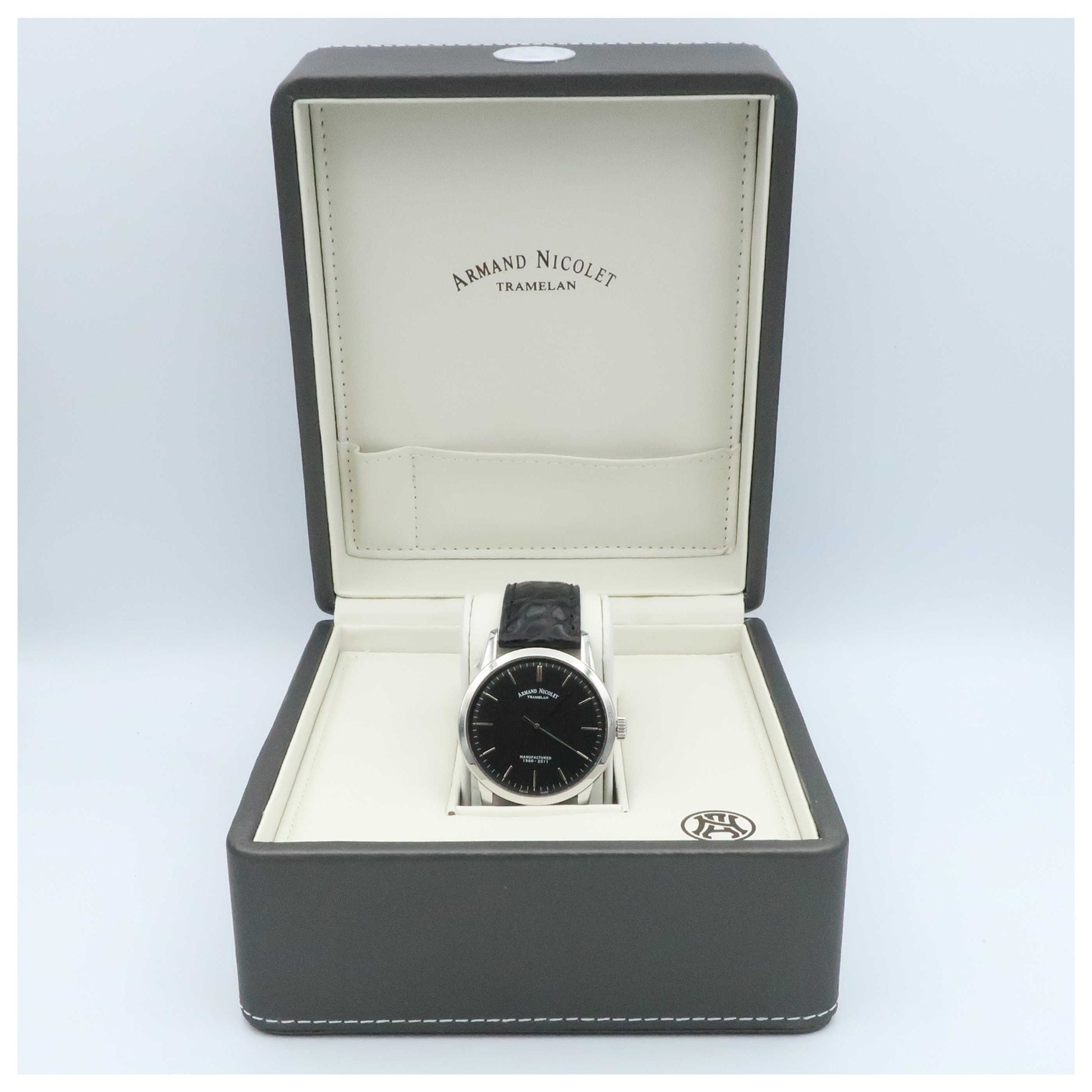 Armand Nicolet L10 Men's Manual-Wind Watch 9670A-NR-P670NR1-SDV - Image #6