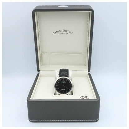 Armand Nicolet L10 Men's Manual-Wind Watch 9670A-NR-P670NR1-SDV - Image #6
