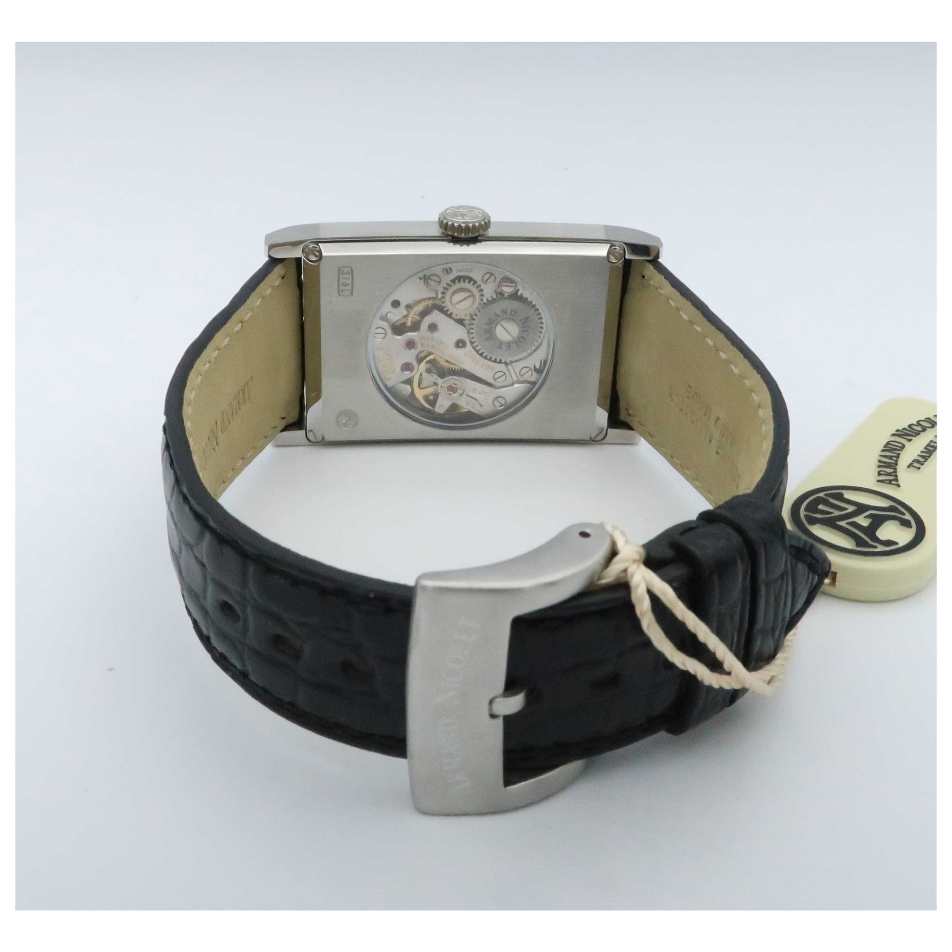 Armand Nicolet L11 Men's Manual-Wind Watch 9680A-AG-P680NR4-SD - Image #2