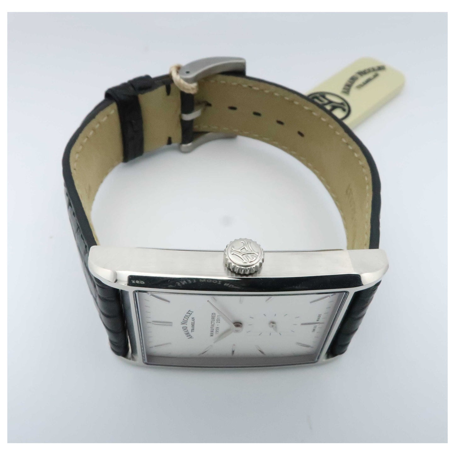 Armand Nicolet L11 Men's Manual-Wind Watch 9680A-AG-P680NR4-SD - Image #8