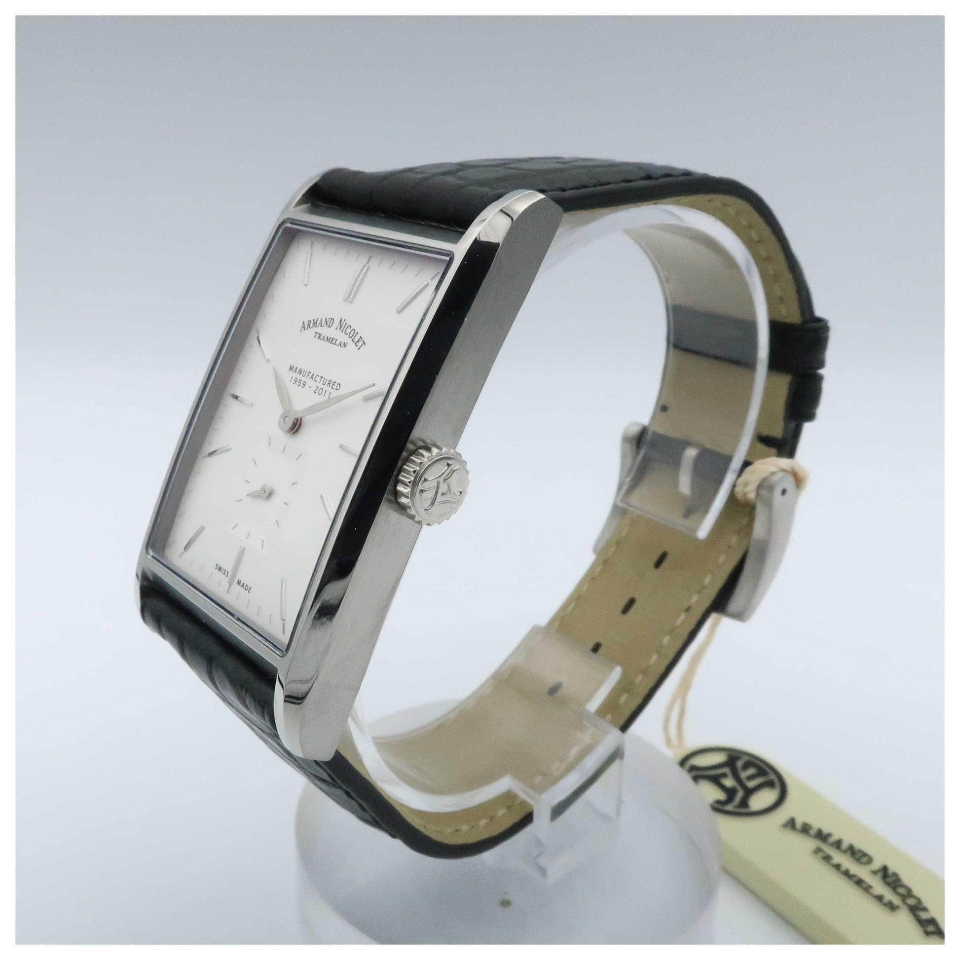 Armand Nicolet L11 Men's Manual-Wind Watch 9680A-AG-P680NR4-SD - Image #4