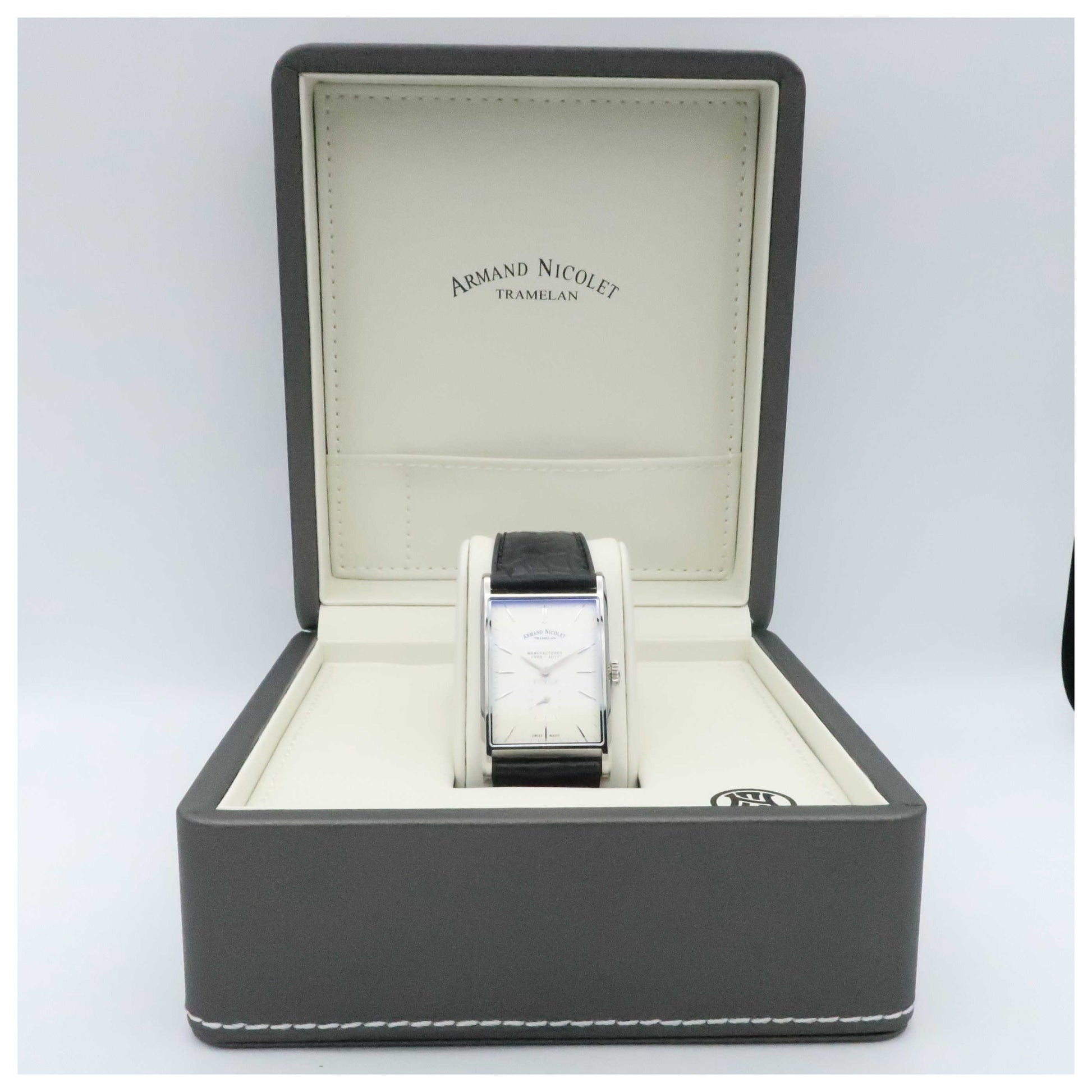 Armand Nicolet L11 Men's Manual-Wind Watch 9680A-AG-P680NR4-SD - Image #6