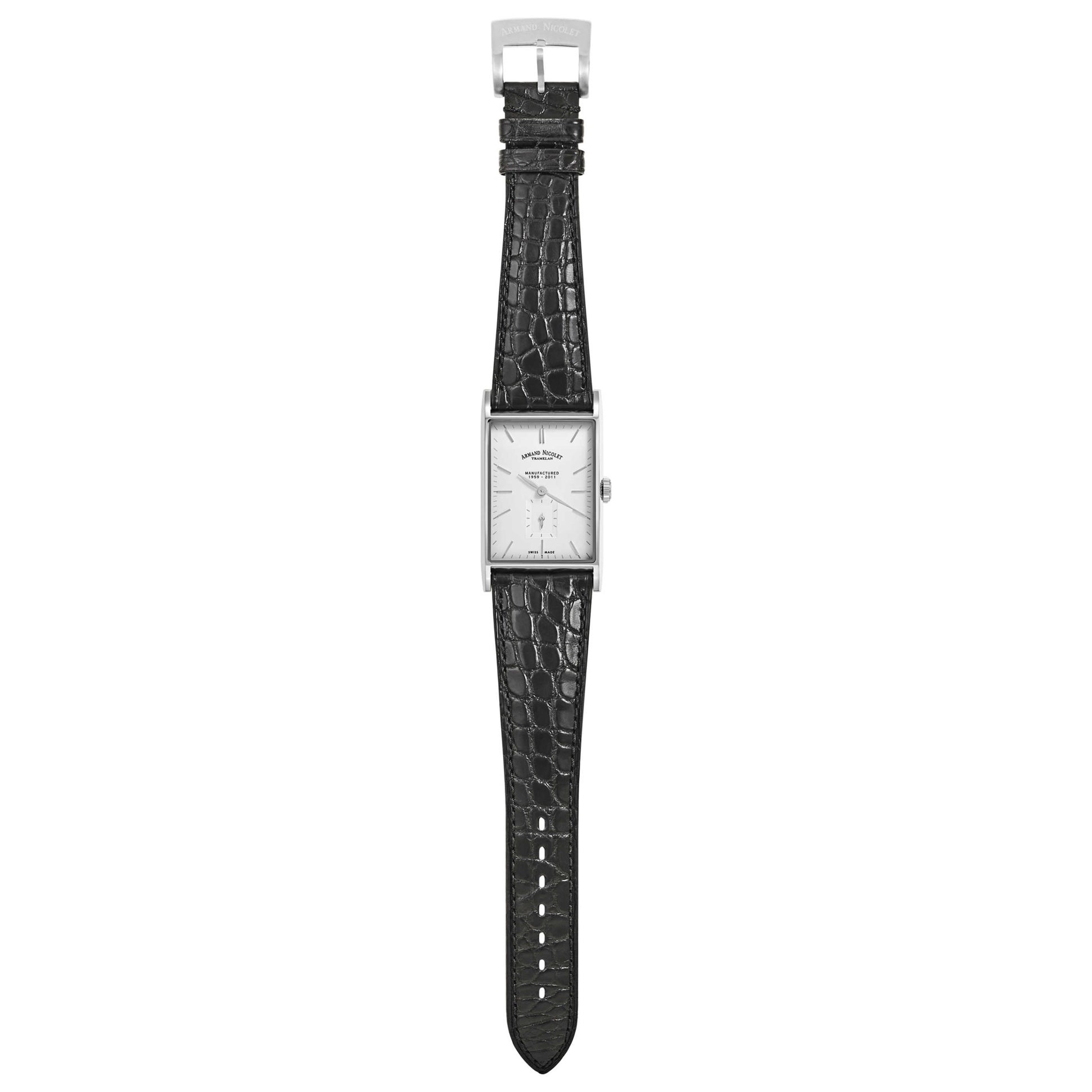 Armand Nicolet L11 Men's Manual-Wind Watch 9680A-AG-P680NR4 - Image #8