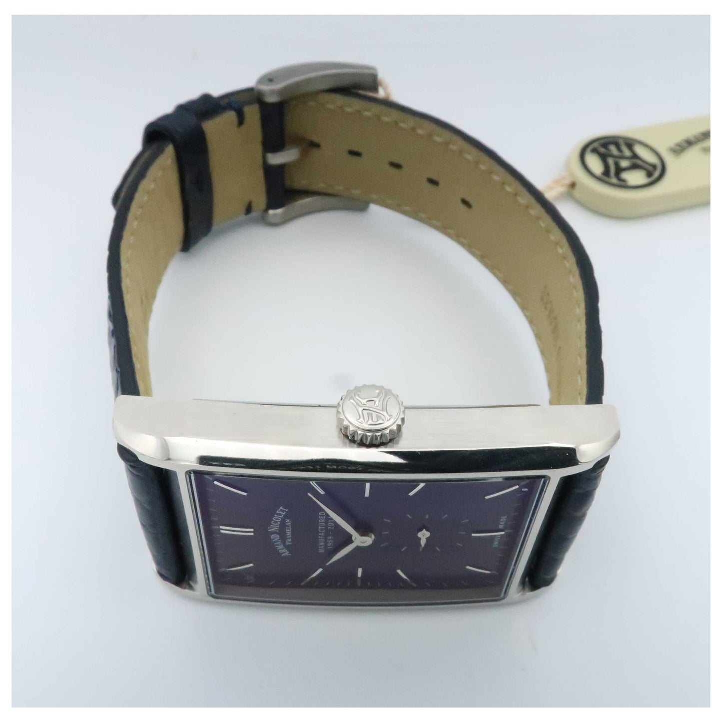 Armand Nicolet L11 Men's Manual-Wind Watch 9680A-BU-P680BU4-SD - Image #8