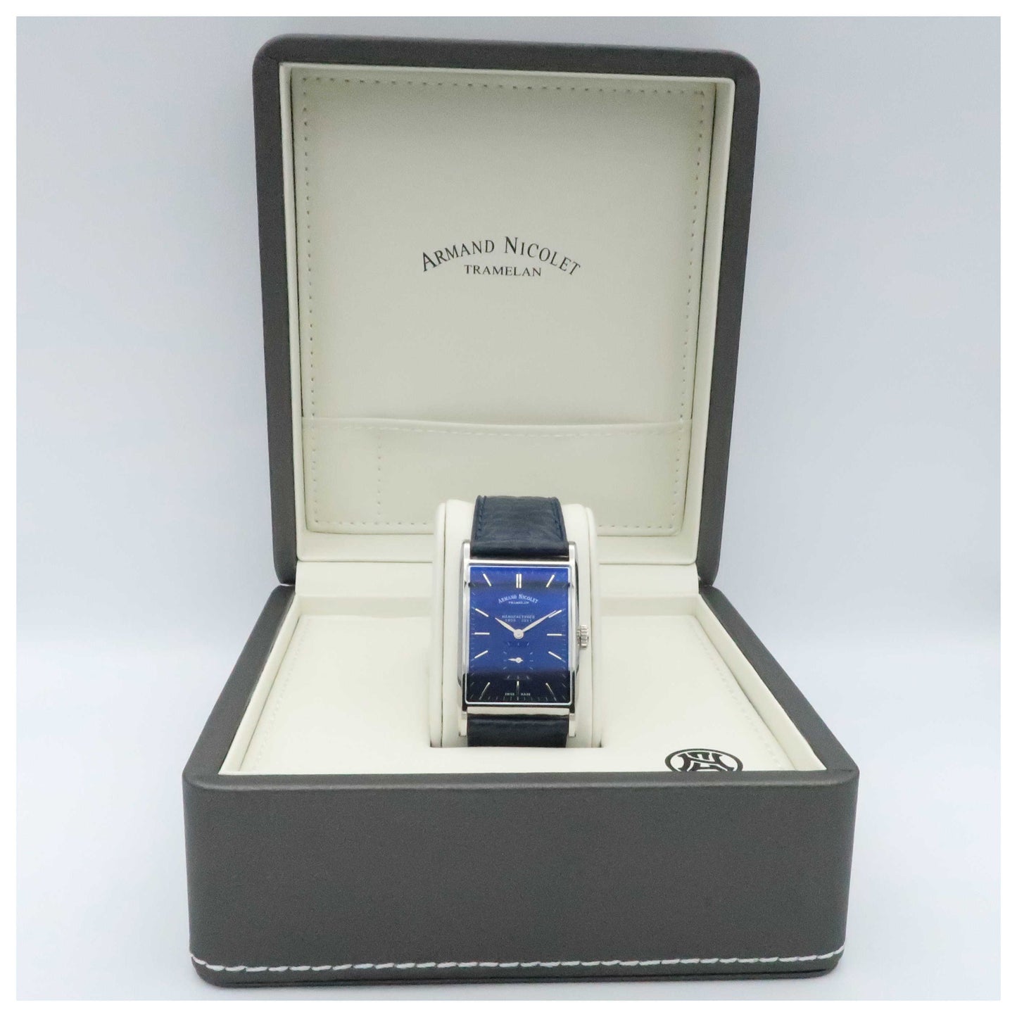 Armand Nicolet L11 Men's Manual-Wind Watch 9680A-BU-P680BU4-SD - Image #6
