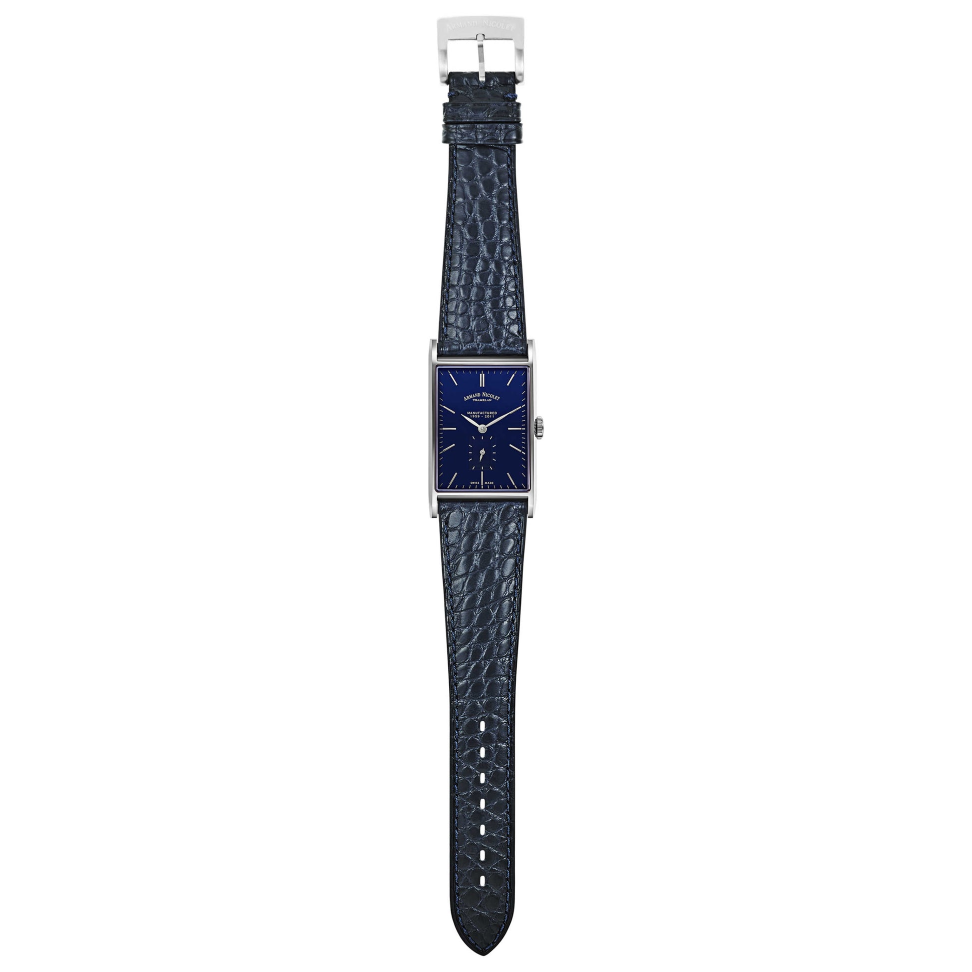 Armand Nicolet L11 Men's Manual-Wind Watch 9680A-BU-P680BU4 - Image #8