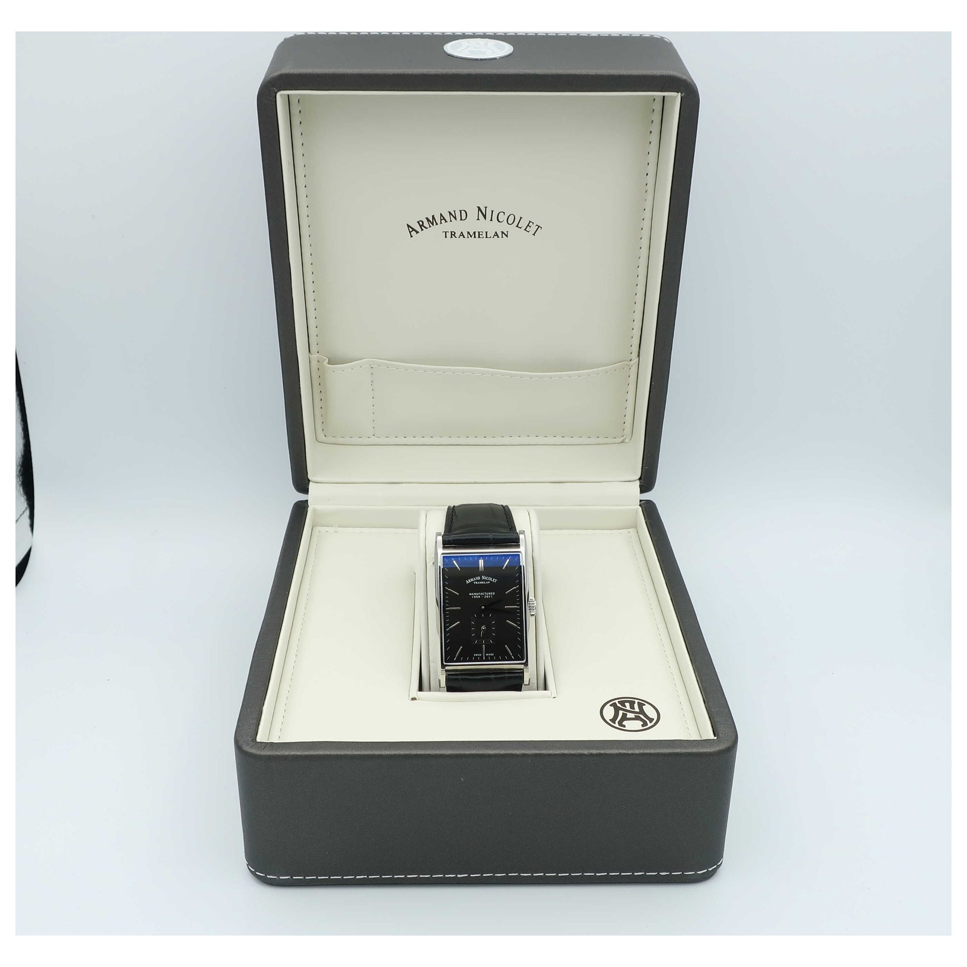 Armand Nicolet L11 Men's Manual-Wind Watch 9680A-NR-P680NR4-SD - Image #6