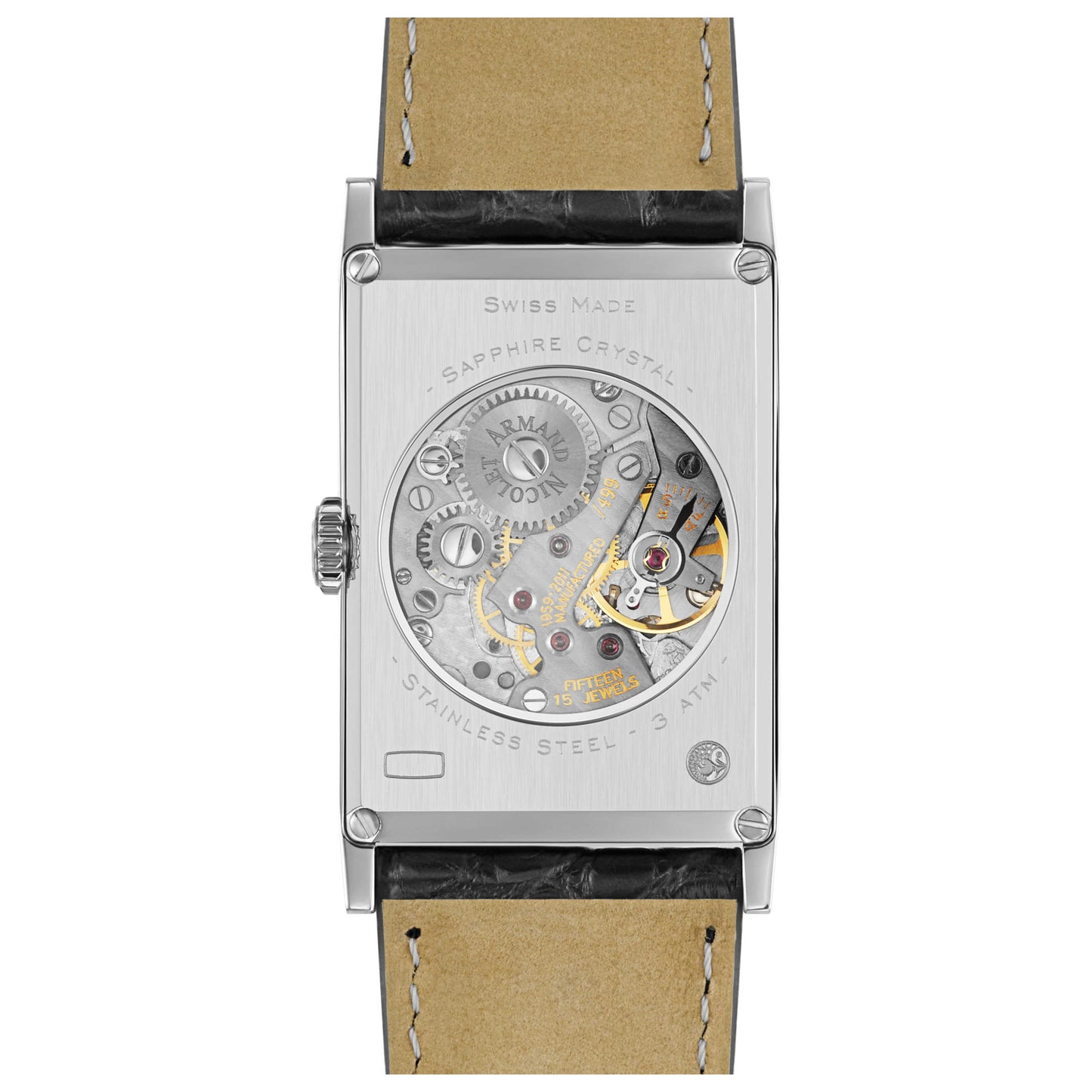 Armand Nicolet L11 Men's Manual-Wind Watch 9680A-NR-P680NR4 - Image #2
