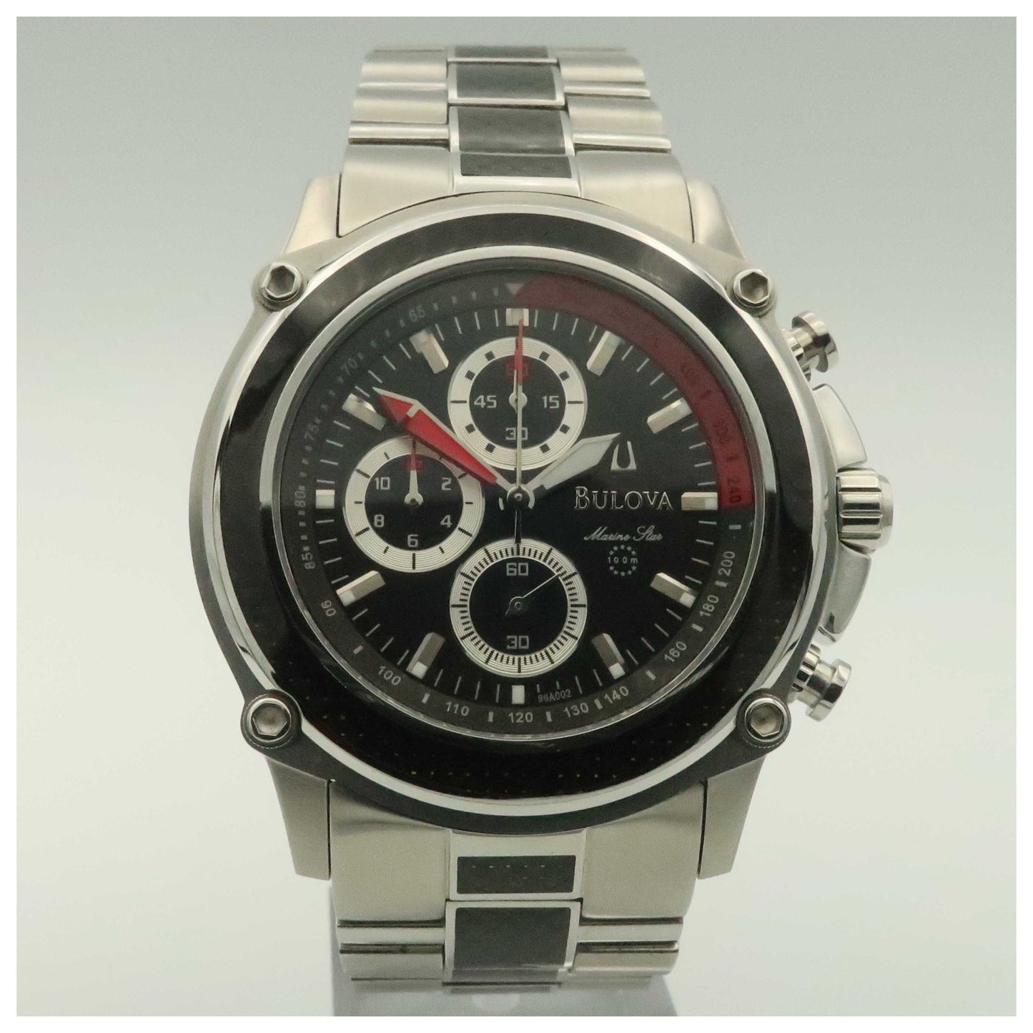 Front view of Bulova Marine Star Men's Watch 96A002-PO