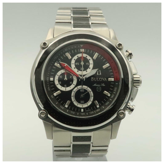 Front view of Bulova Marine Star Men's Watch 96A002-PO