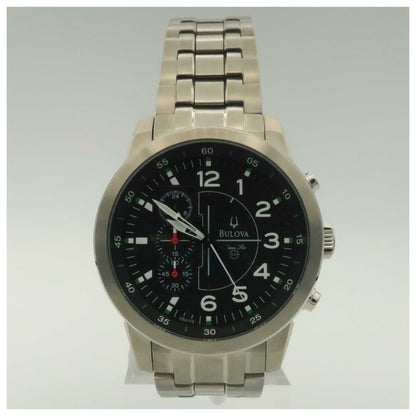 Front view of Bulova Marine Star Men's Quartz Watch 96A116-PO