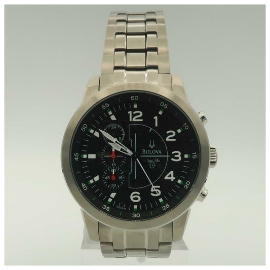 Front view of Bulova Marine Star Men's Quartz Watch 96A116-PO