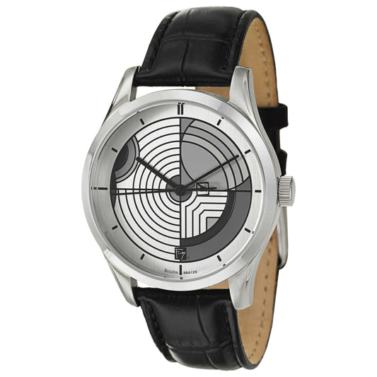 Front view of Bulova Strap Men's Japanese Quartz (Battery-Powered) Watch 96A129