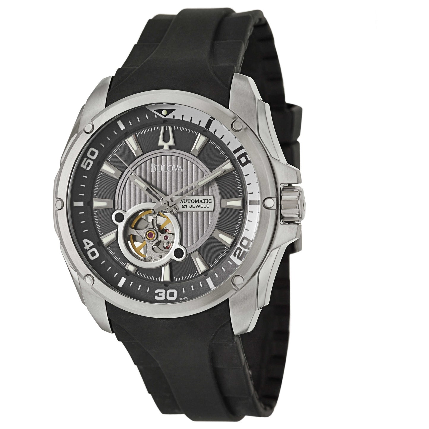 Front view of Bulova BVA Series Men's Automatic Watch 96A136