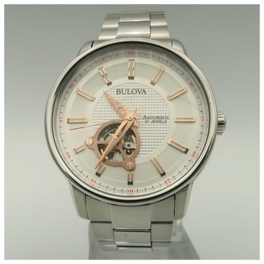 Front view of Bulova Automatic Men's Automatic Watch 96A143-PO