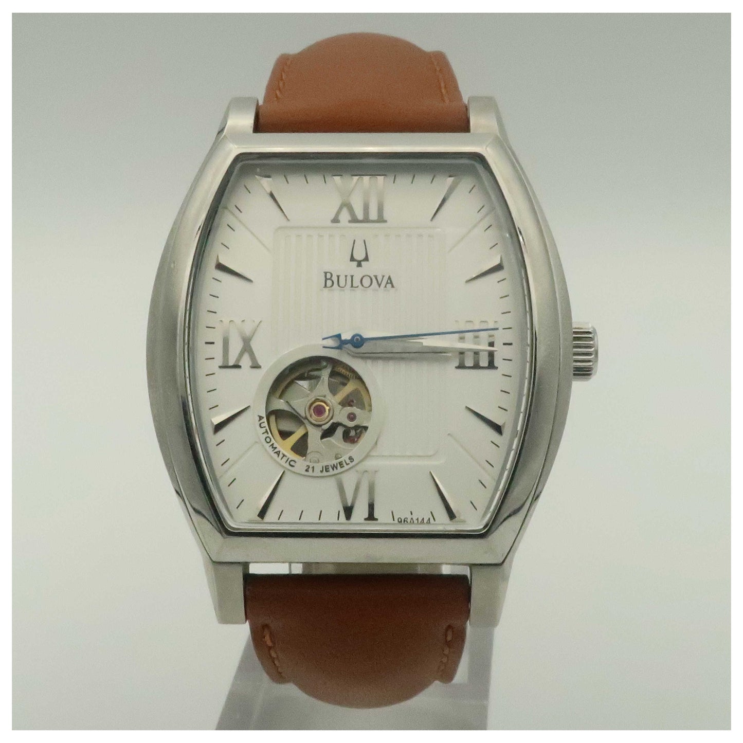 Front view of Bulova BVA Series Men's Automatic Watch 96A144-PO