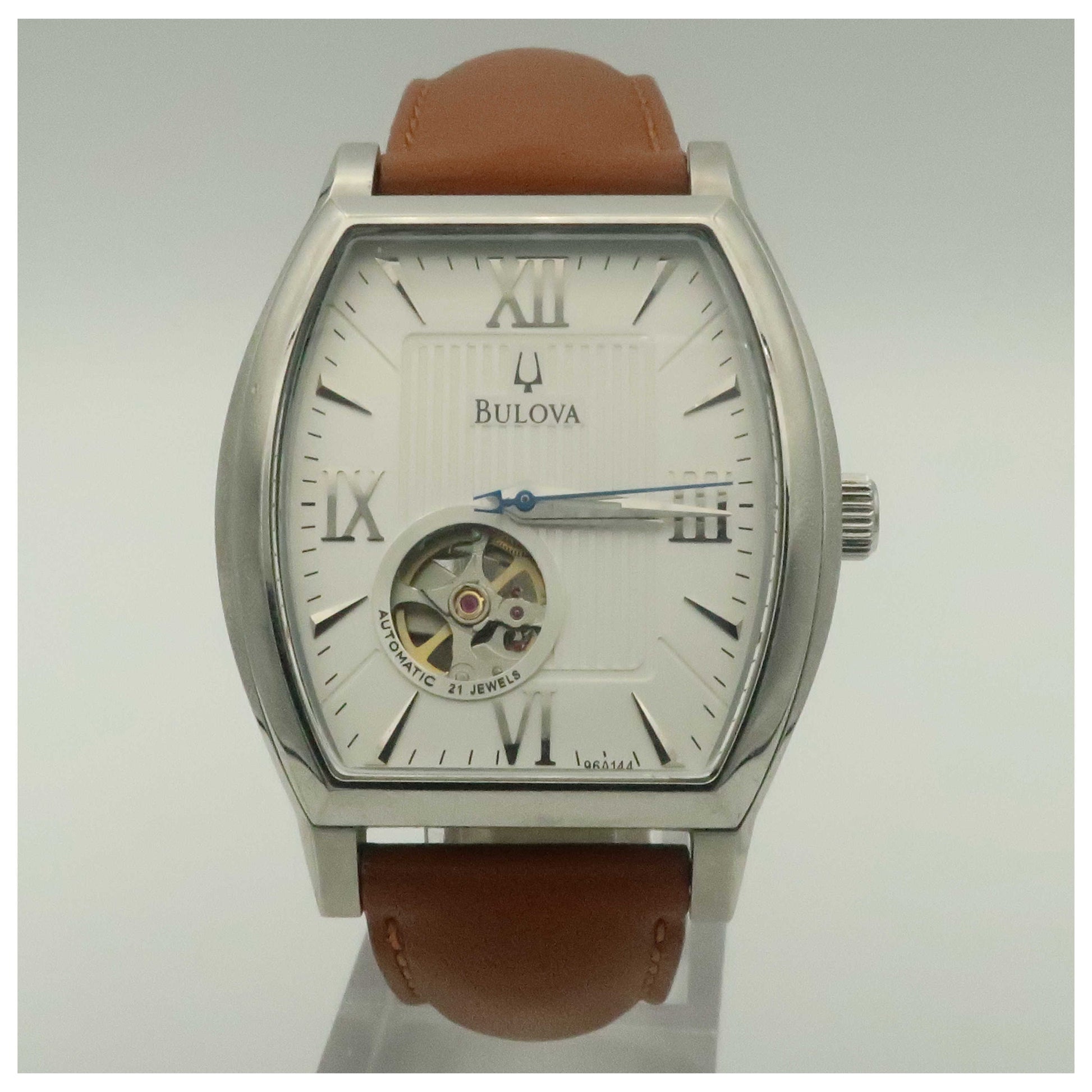 Front view of Bulova BVA Series Men's Automatic Watch 96A144-PO