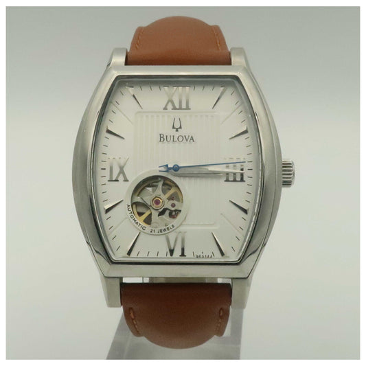 Front view of Bulova BVA Series Men's Automatic Watch 96A144-PO