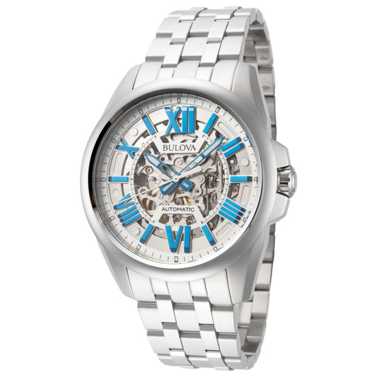 Front view of Bulova Sutton Men's Automatic Watch 96A187