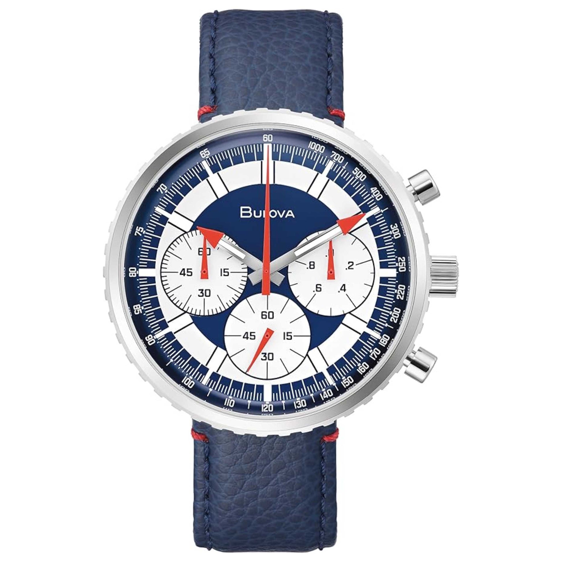 Front view of Bulova Chronograph C Men's Quartz Watch 96A283