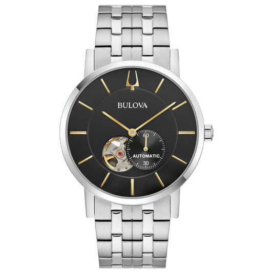 Front view of Bulova American Clipper Men's Automatic Watch 96A305
