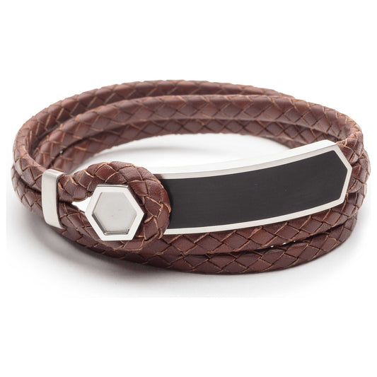 Front view of Bulova Precisionist Men's Bracelet 96B009L